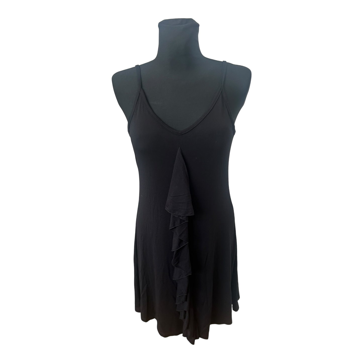 Destiny Wear Damenkleid Gr S Schwarz Ärmellos Sommerkleid Rüsche