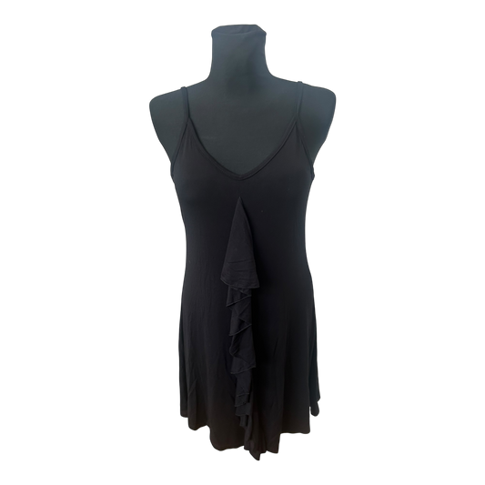 Destiny Wear Damenkleid Gr S Schwarz Ärmellos Sommerkleid Rüsche