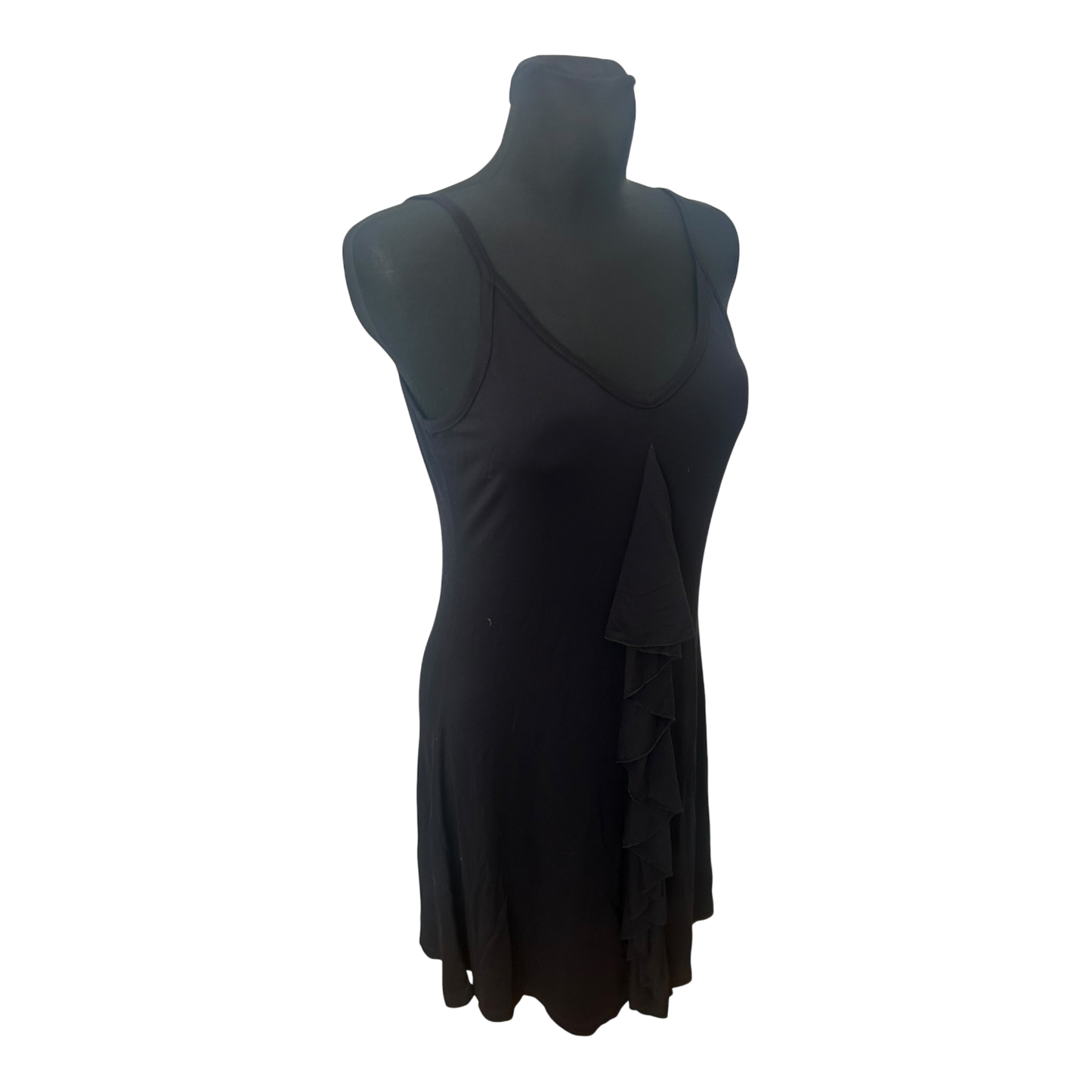 Destiny Wear Damenkleid Gr S Schwarz Ärmellos Sommerkleid Rüsche