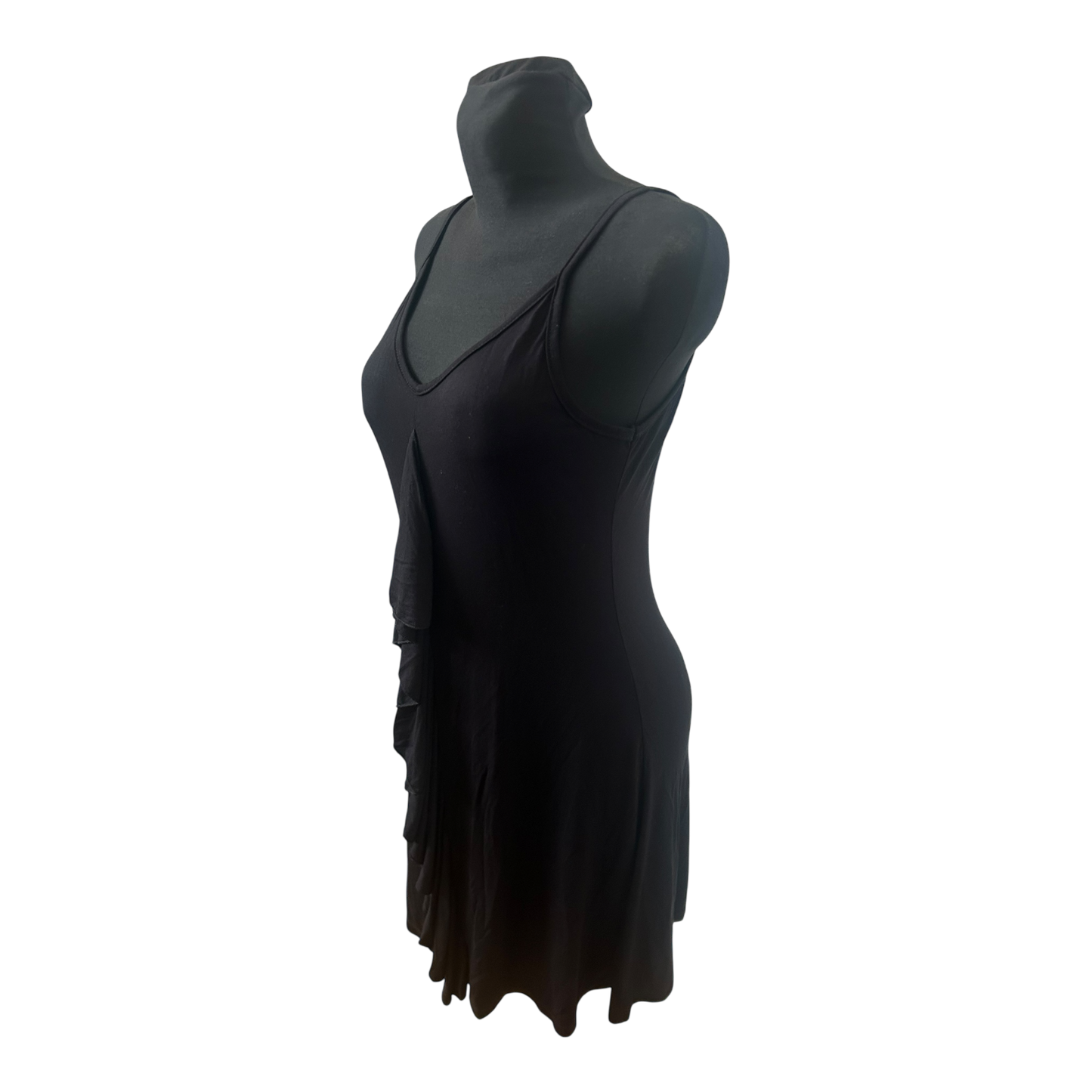 Destiny Wear Damenkleid Gr S Schwarz Ärmellos Sommerkleid Rüsche