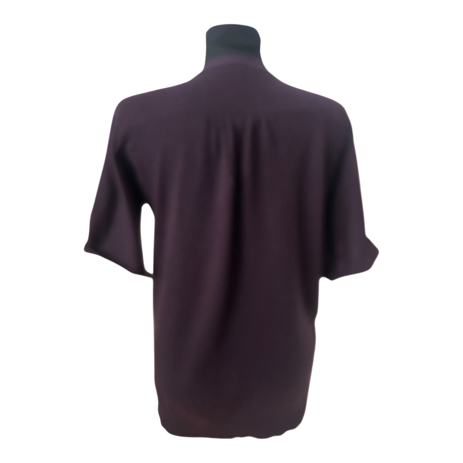 Yessica Strickjacke Damen M Dunkelviolett Kurzarm V Ausschnitt Taschen