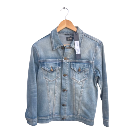 D-ID Damen Jeansjacke Gr XS Blau 80s Jacket Baumwolle Elasthan Poly Neu Etikett