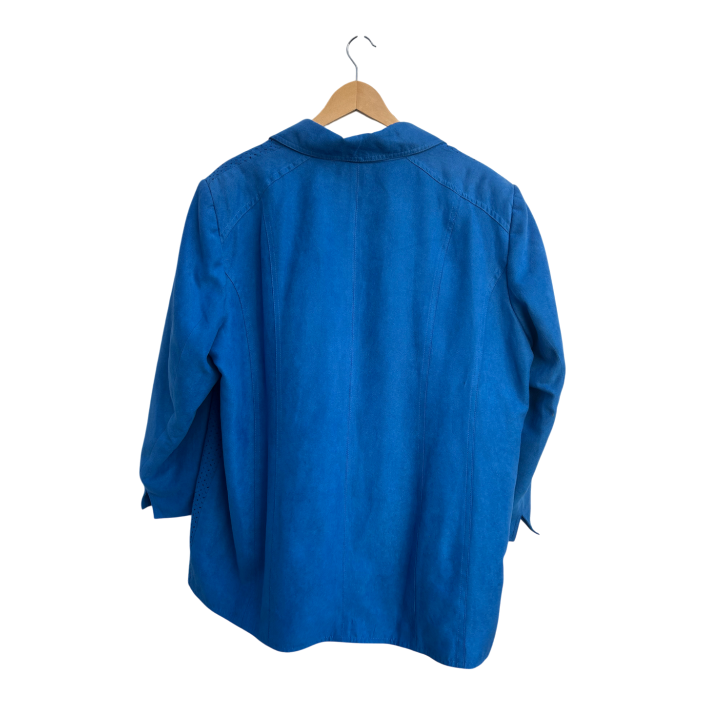 Julietta Damen Jacke Gr 48 50 Blau Polyester Futter Leicht Elegant Klassisch Chic