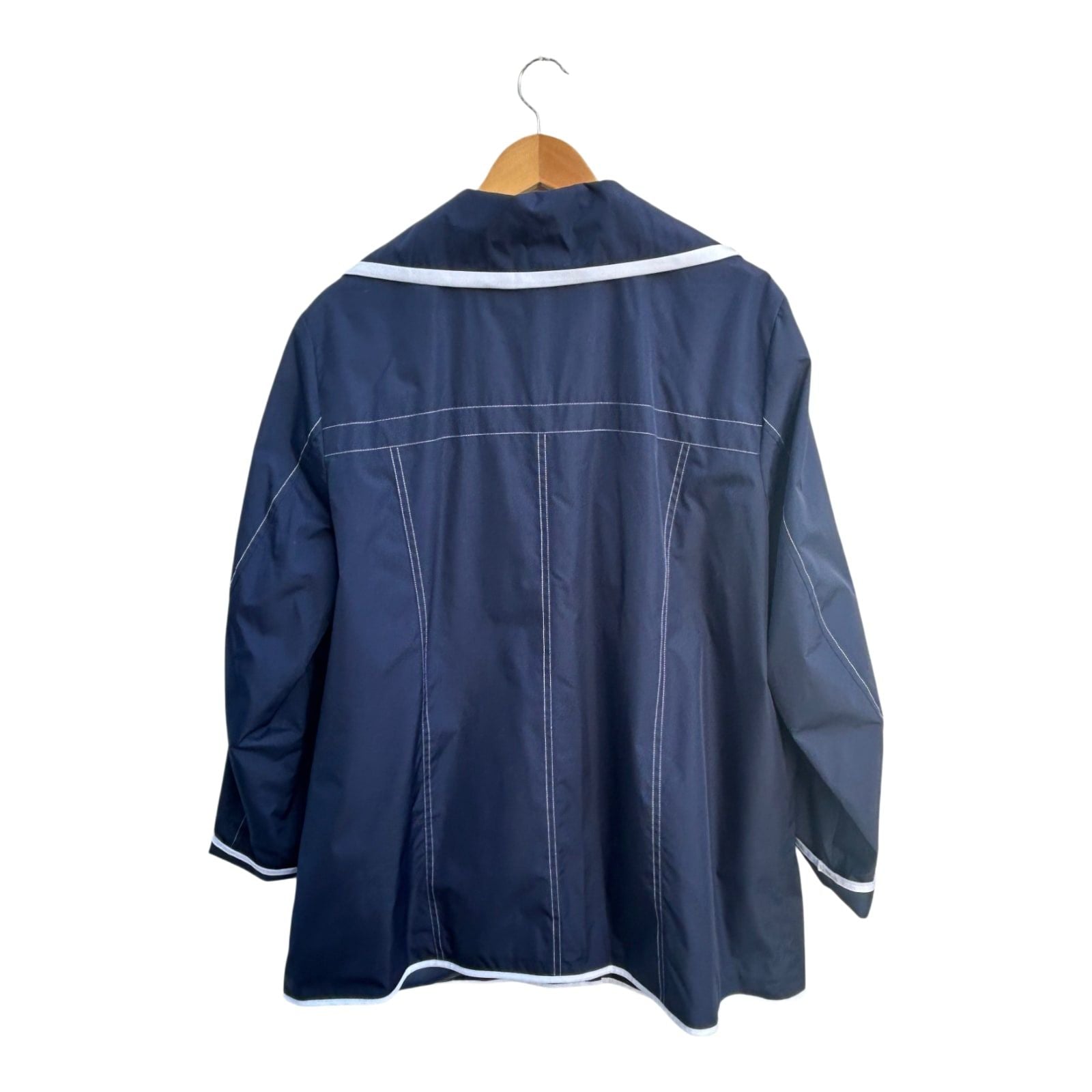Julietta Damen Jacke Gr 48 Blau Polyester Futter Taschen Elegant Übergangsjacke Chic