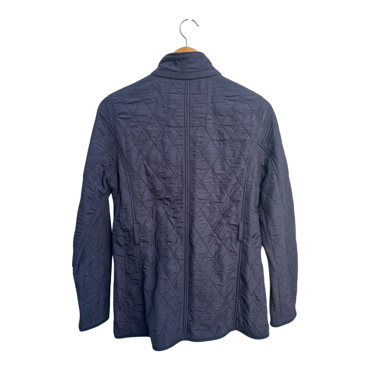 Harvey & Jones Damen Jacke Gr S 36 Steppjacke Brooke Blau Polyester Gürtel England