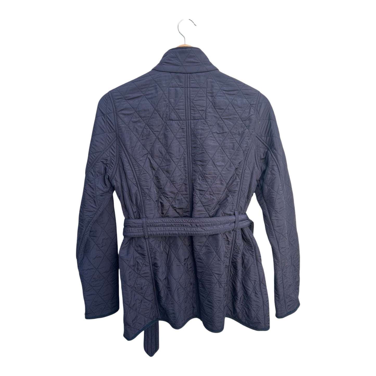 Harvey & Jones Damen Jacke Gr S 36 Steppjacke Brooke Blau Polyester Gürtel England