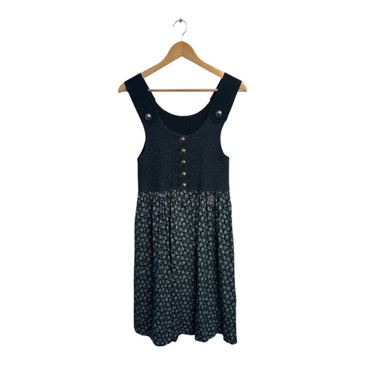 Trachtenkleid Dirndl Damen Gr S 36 Grau Edelweiß Knöpfe Traditionell Oktoberfest