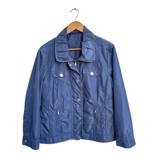 Atelier GS Jacke Damen Gr 21 Blau Kurzgröße 42 Übergangsjacke Leicht Elegant