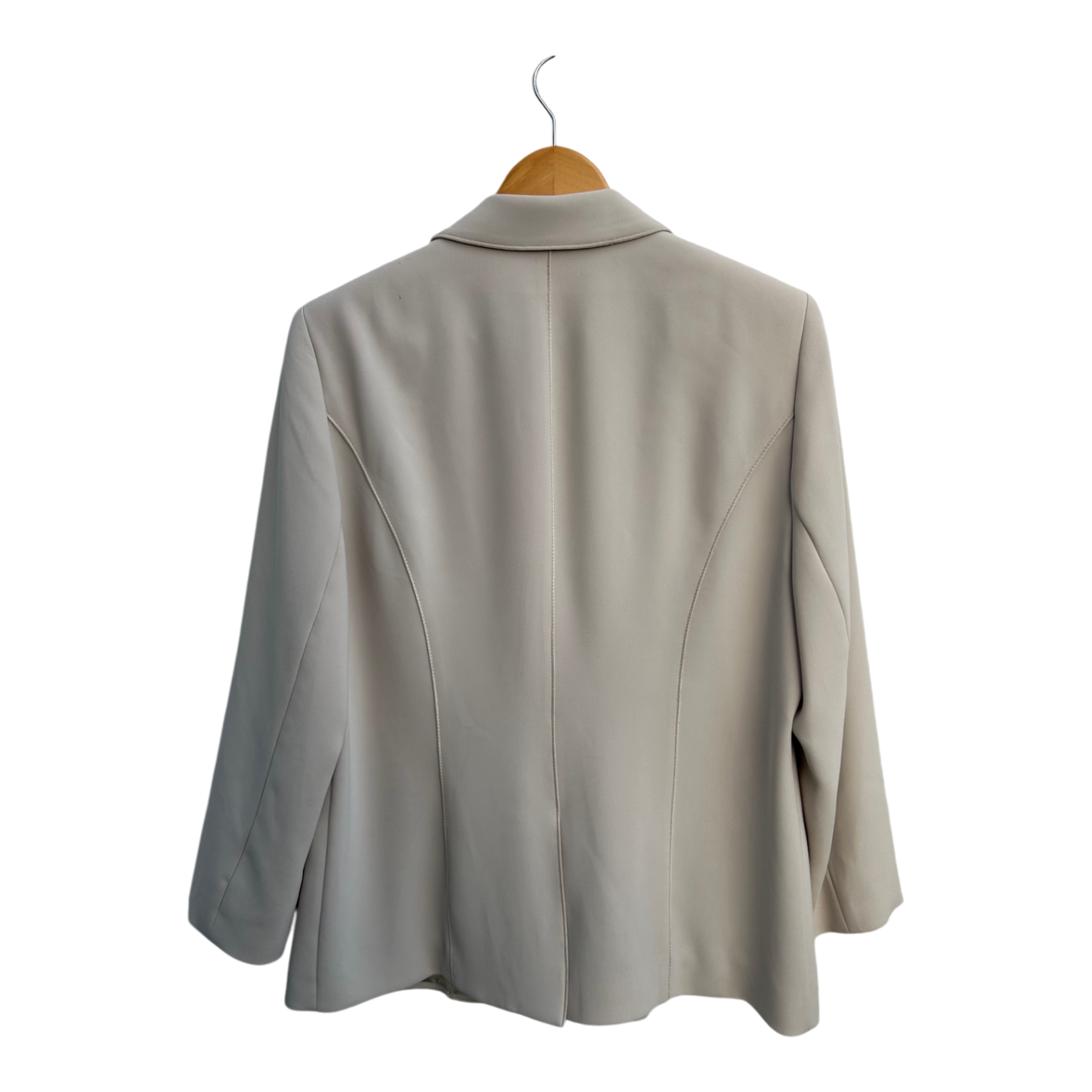 Basler Blazer Damen Gr 42 Beige Klassisch Elegant Triacetat Poly Viskose Futter