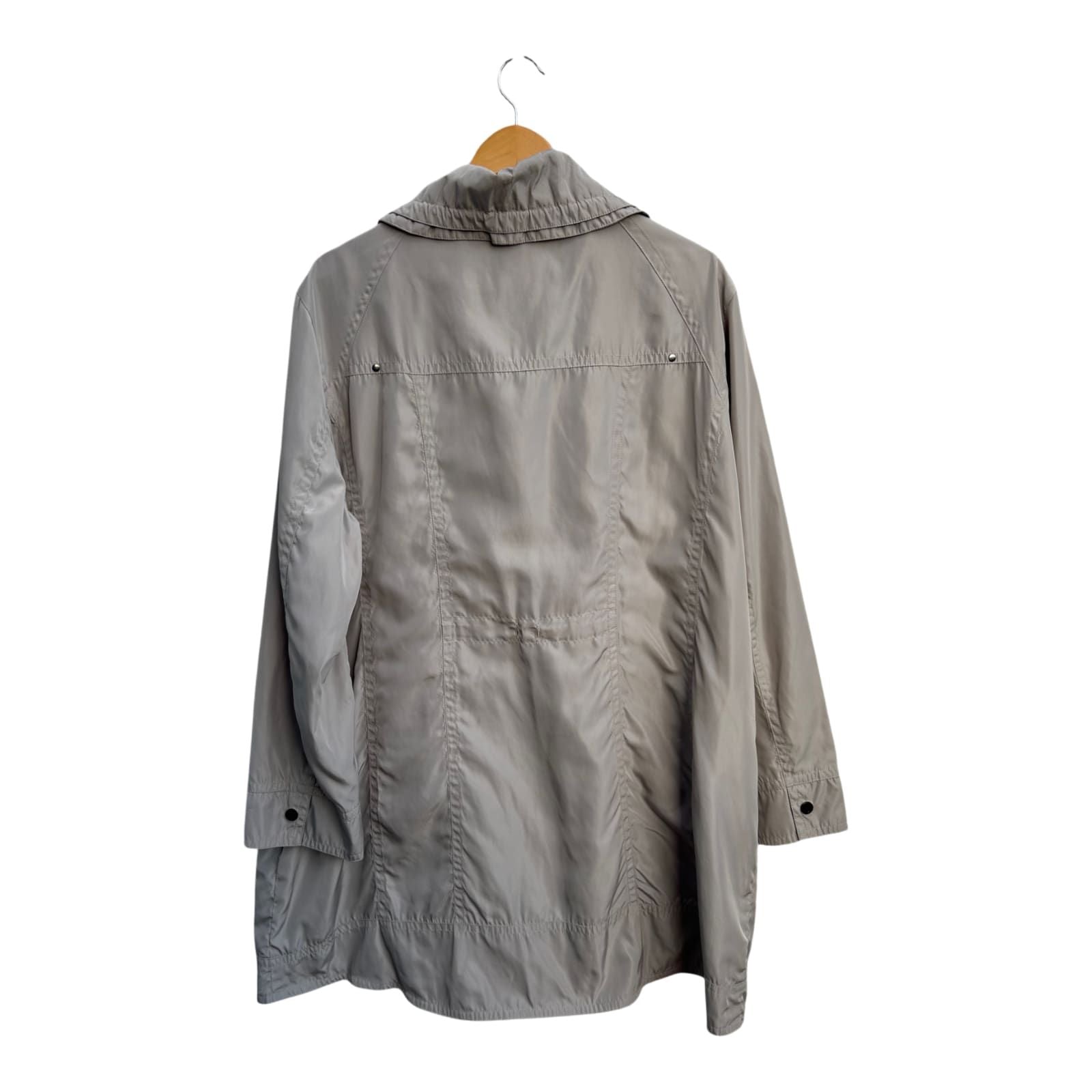 Bexleys Woman Jacke Damen Gr 50 Beige Mantel Übergangsjacke Polyamid Polyester Klassisch