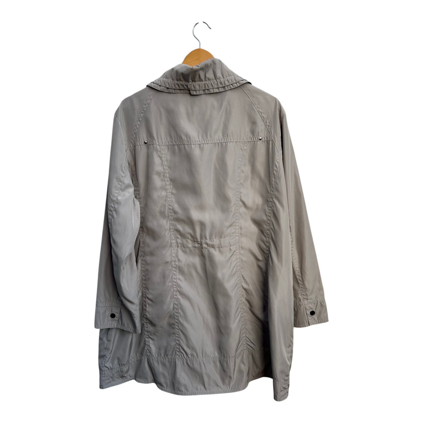 Bexleys Woman Jacke Damen Gr 50 Beige Mantel Übergangsjacke Polyamid Polyester Klassisch