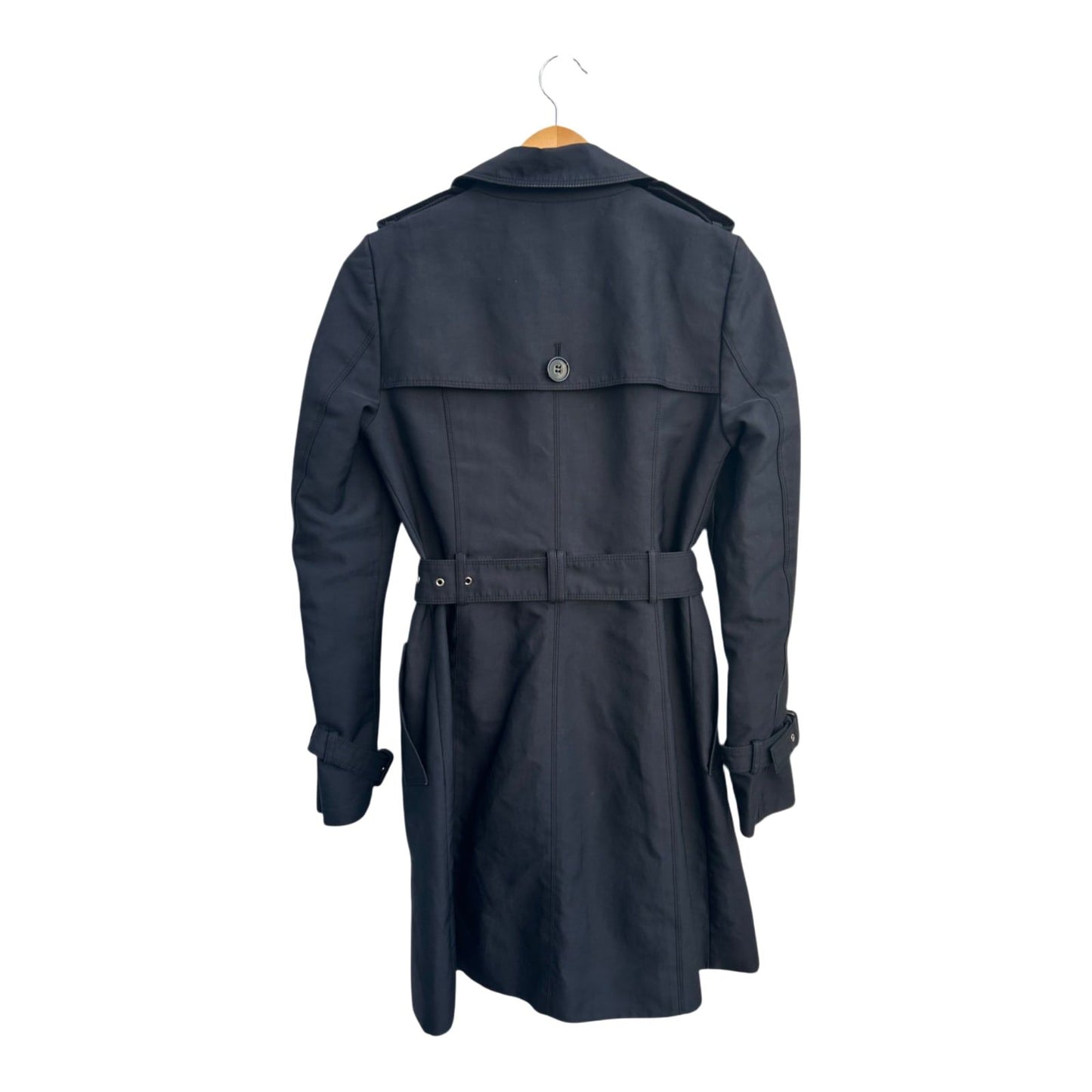 Zara Woman Trenchcoat Damen XS Schwarz Mantel Gürtel Knöpfe Klassisch Elegant