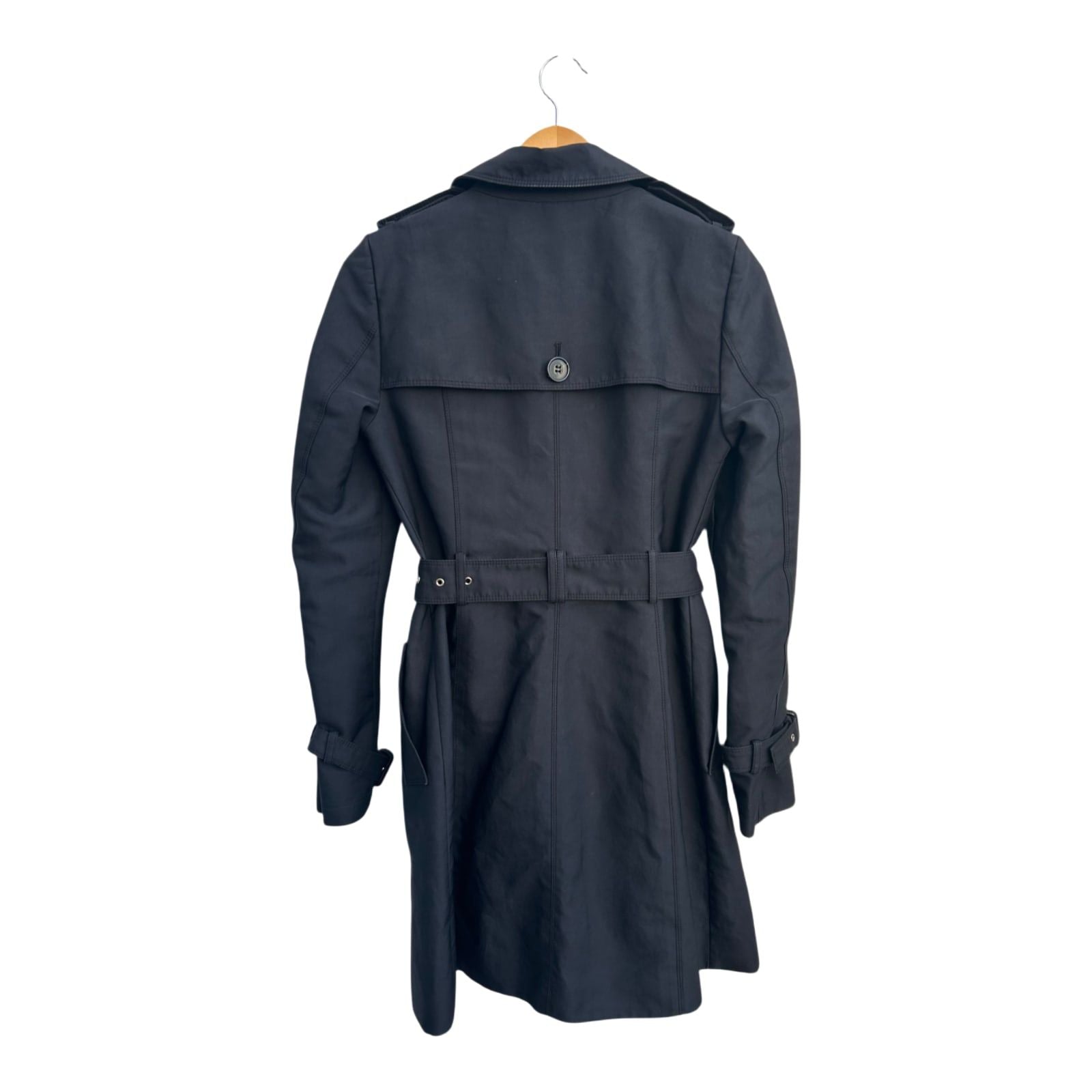 Zara Woman Trenchcoat Damen XS Schwarz Mantel Gürtel Knöpfe Klassisch Elegant