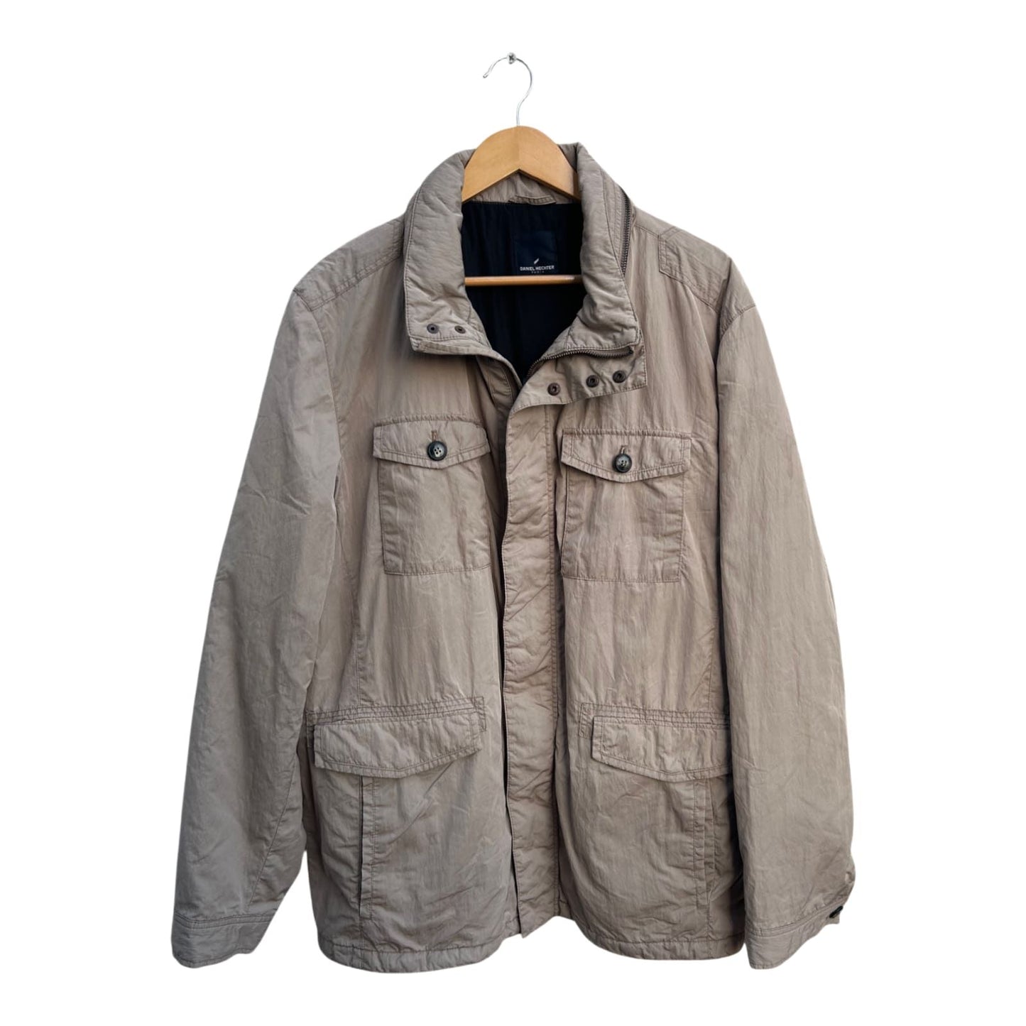 Daniel Hechter Herren Jacke Gr 58 Beige Warm Winterjacke Freizeit Nylon Poly klassisch