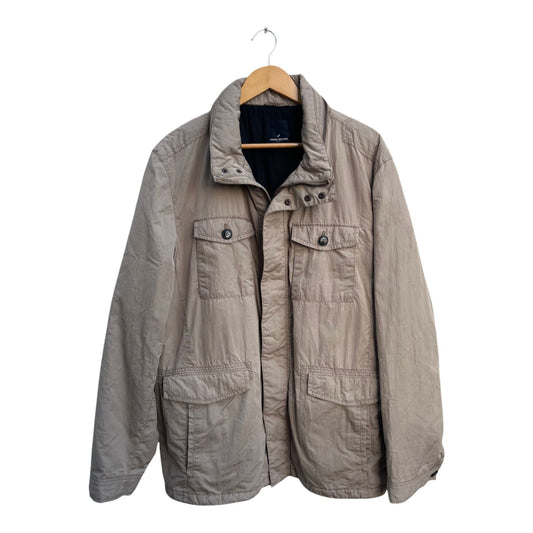 Daniel Hechter Herren Jacke Gr 58 Beige Warm Winterjacke Freizeit Nylon Poly klassisch