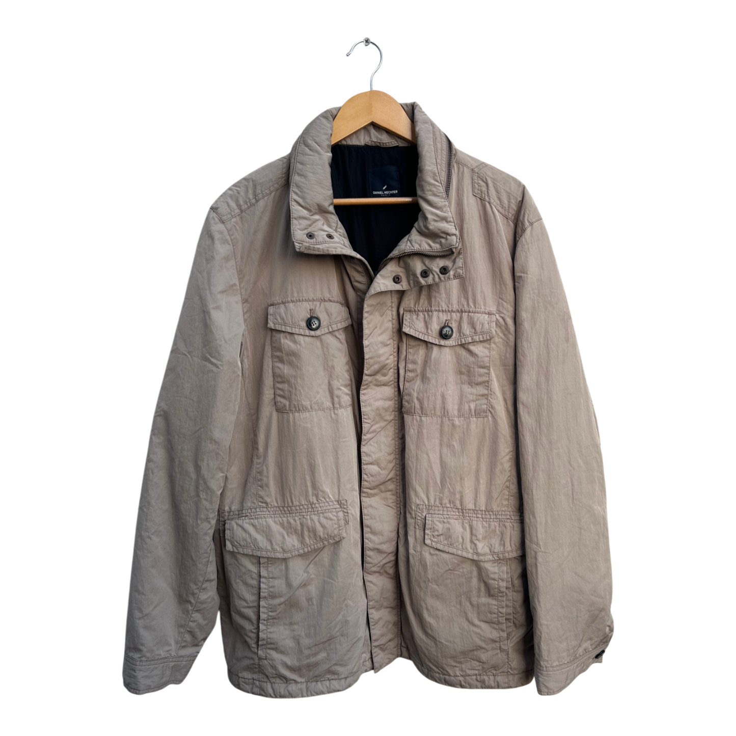 Daniel Hechter Herren Jacke Gr 58 Beige Warm Winterjacke Freizeit Nylon Poly klassisch