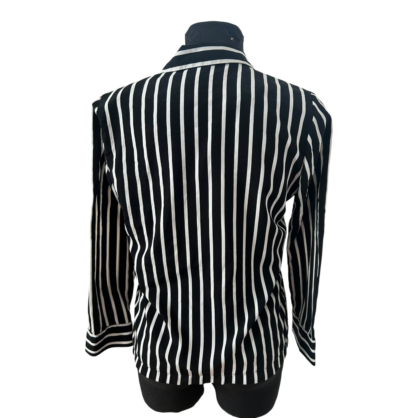 Pimkie Bluse Damen Gr 34 Schwarz Weiss Gestreift Leicht Sommer Elegant Chic