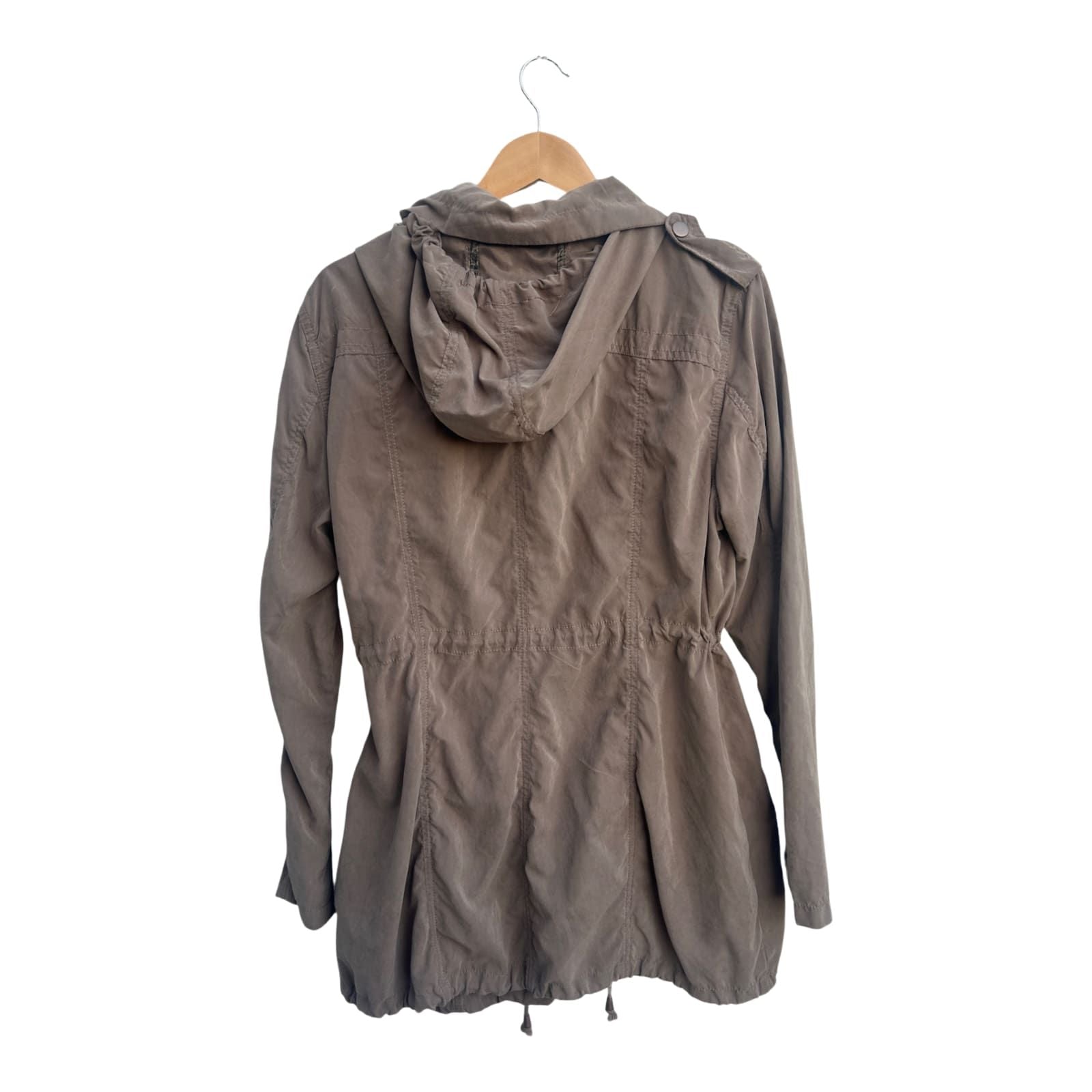 Jean Pascale Damen Jacke Gr XXL Khaki Kapuze ungefüttert Freizeit leicht modern