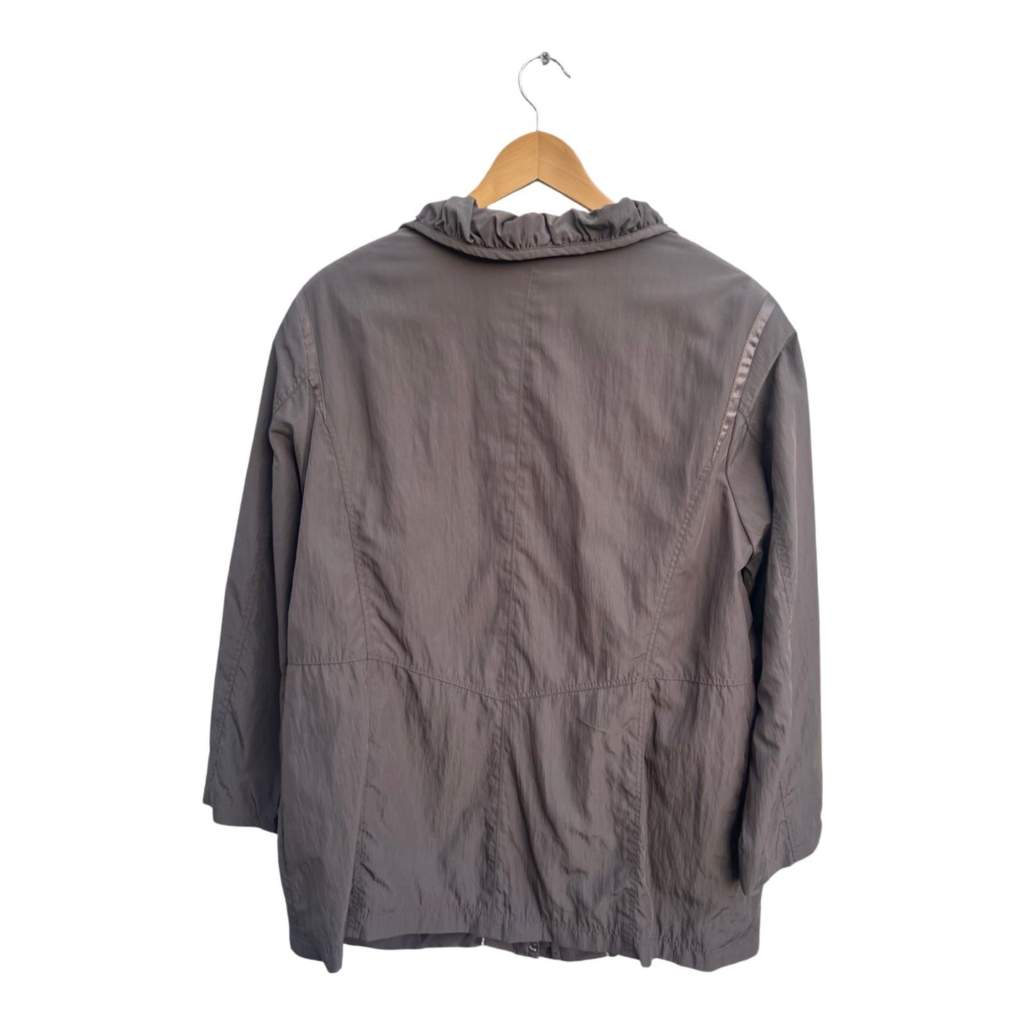 Damen Jacke Gr 44 Braun leicht gefüttert Übergangsjacke Elegant Freizeit Klassisch