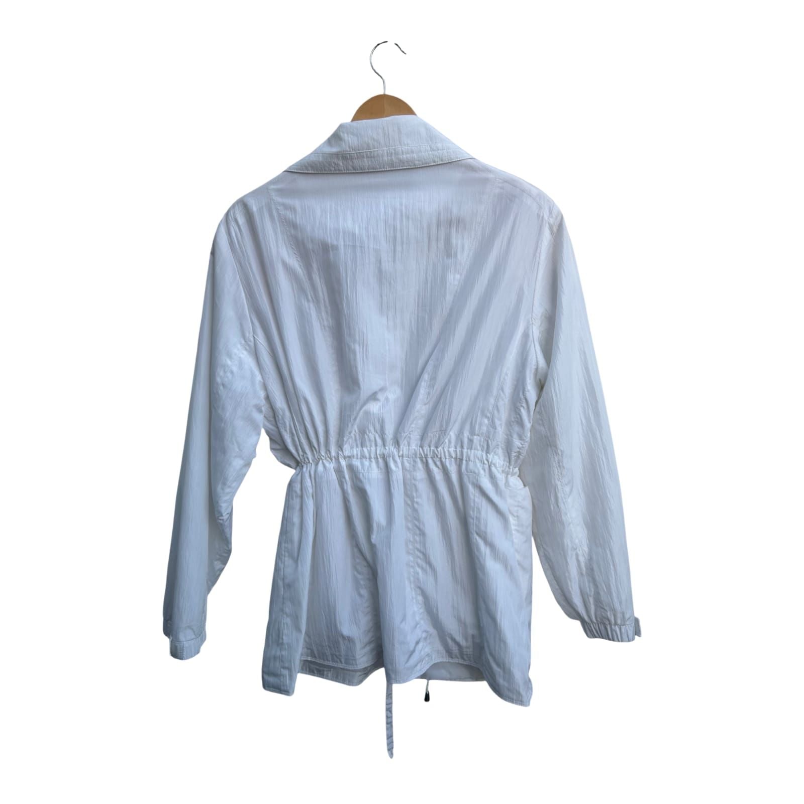 Franztex Damen Jacke Gr XXL Weiß leicht gefüttert Übergangsjacke elegant Vintage