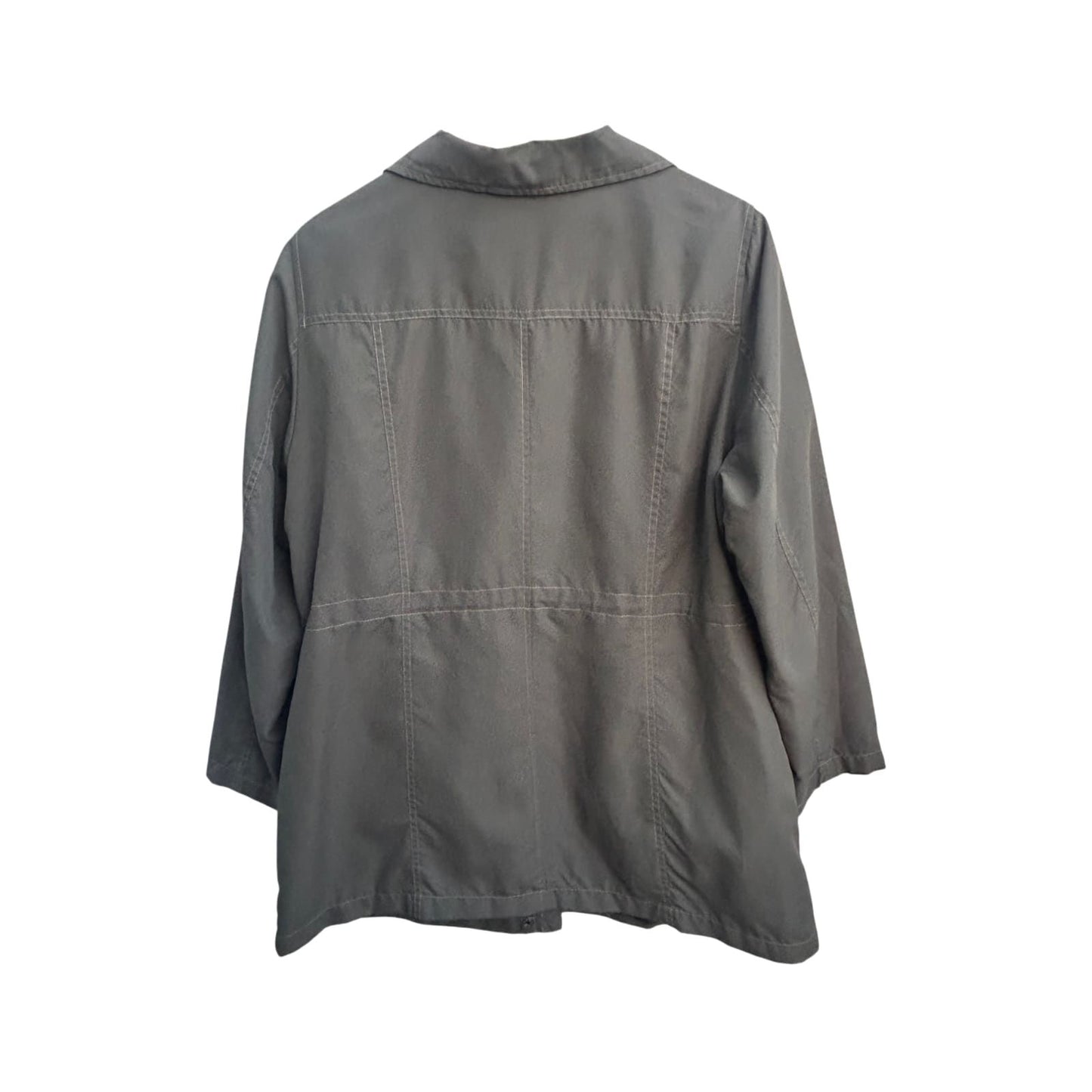 Canda Damen Jacke Gr L Khaki leicht gefüttert Übergangsjacke Freizeit klassisch