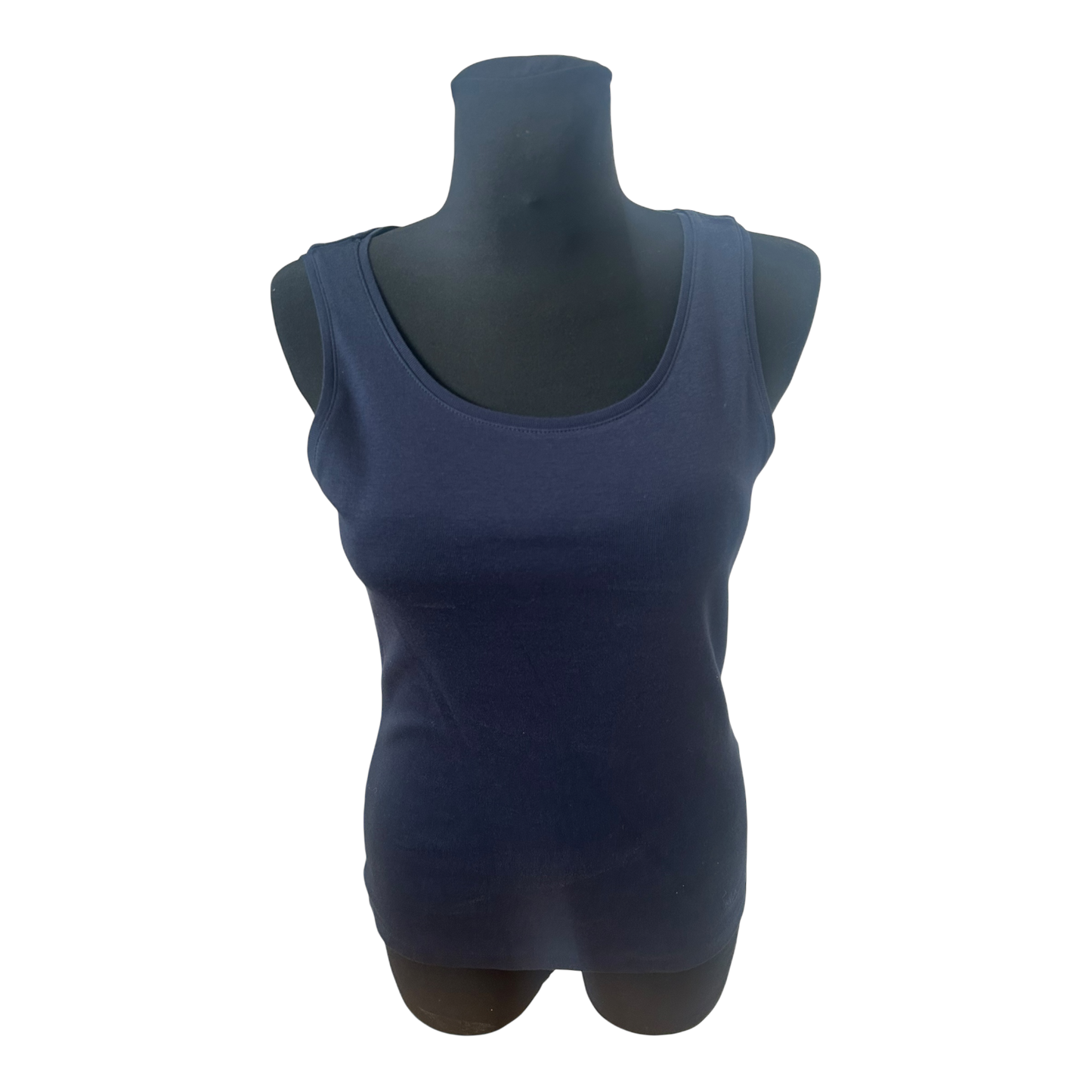 Marc Adam Damen Top Gr 40 Blau Bio Baumwolle Basic Modell Silke