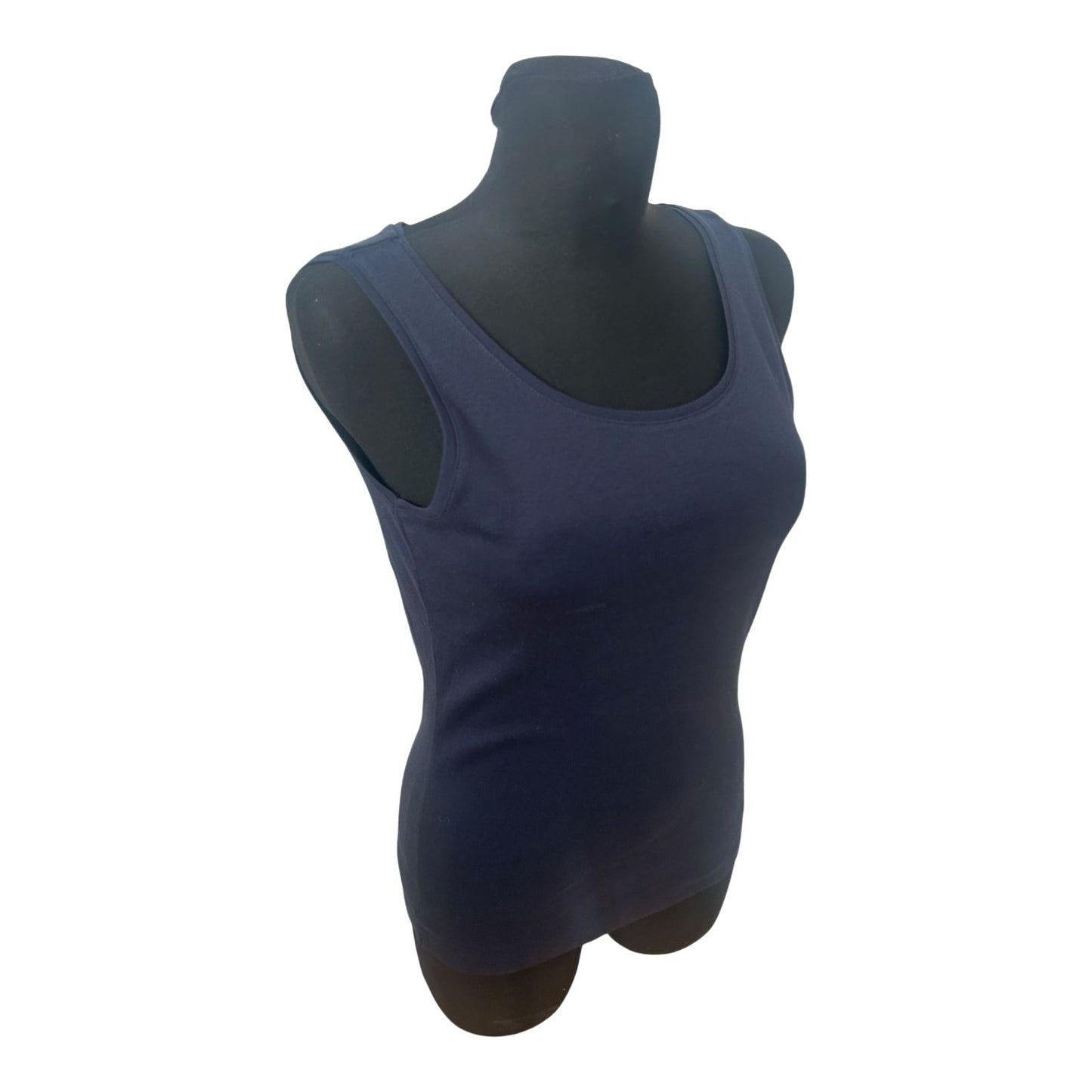 Marc Adam Damen Top Gr 40 Blau Bio Baumwolle Basic Modell Silke