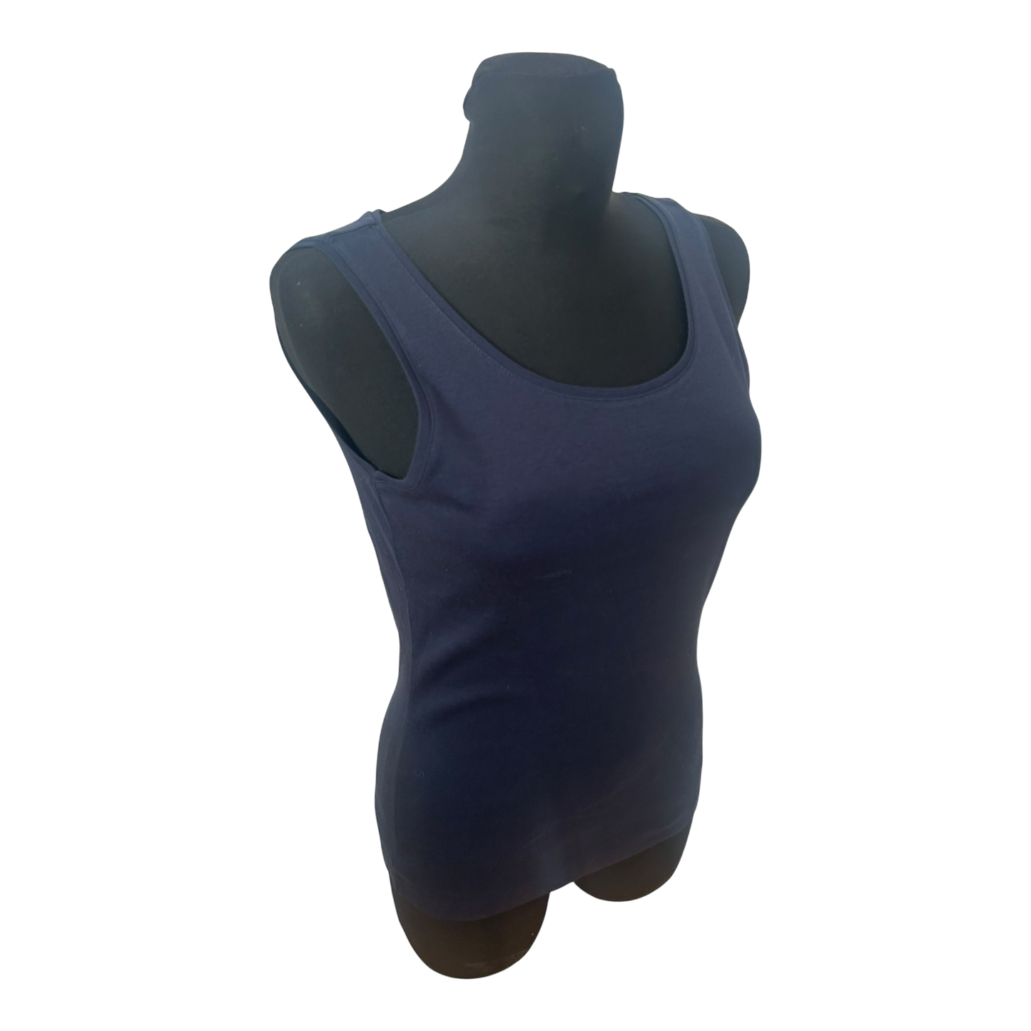 Marc Adam Damen Top Gr 40 Blau Bio Baumwolle Basic Modell Silke