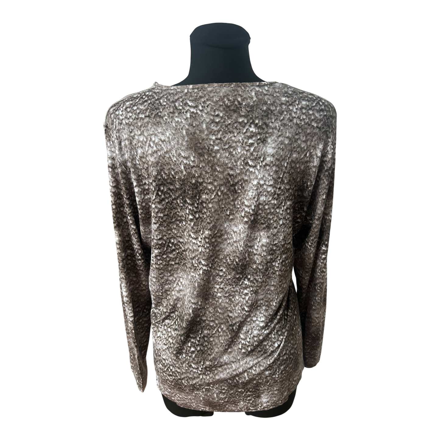 RABE Sweatjacke Damen Gr 44 Viskose Stretch Reissverschluss Muster Elegant