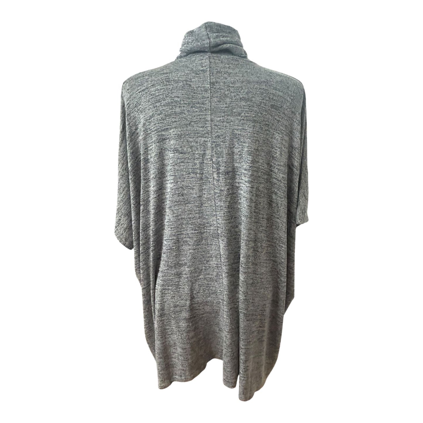 Apricot Damen Oversize Shirt Gr L Rollkragen Cape Poncho Viskose Stretch