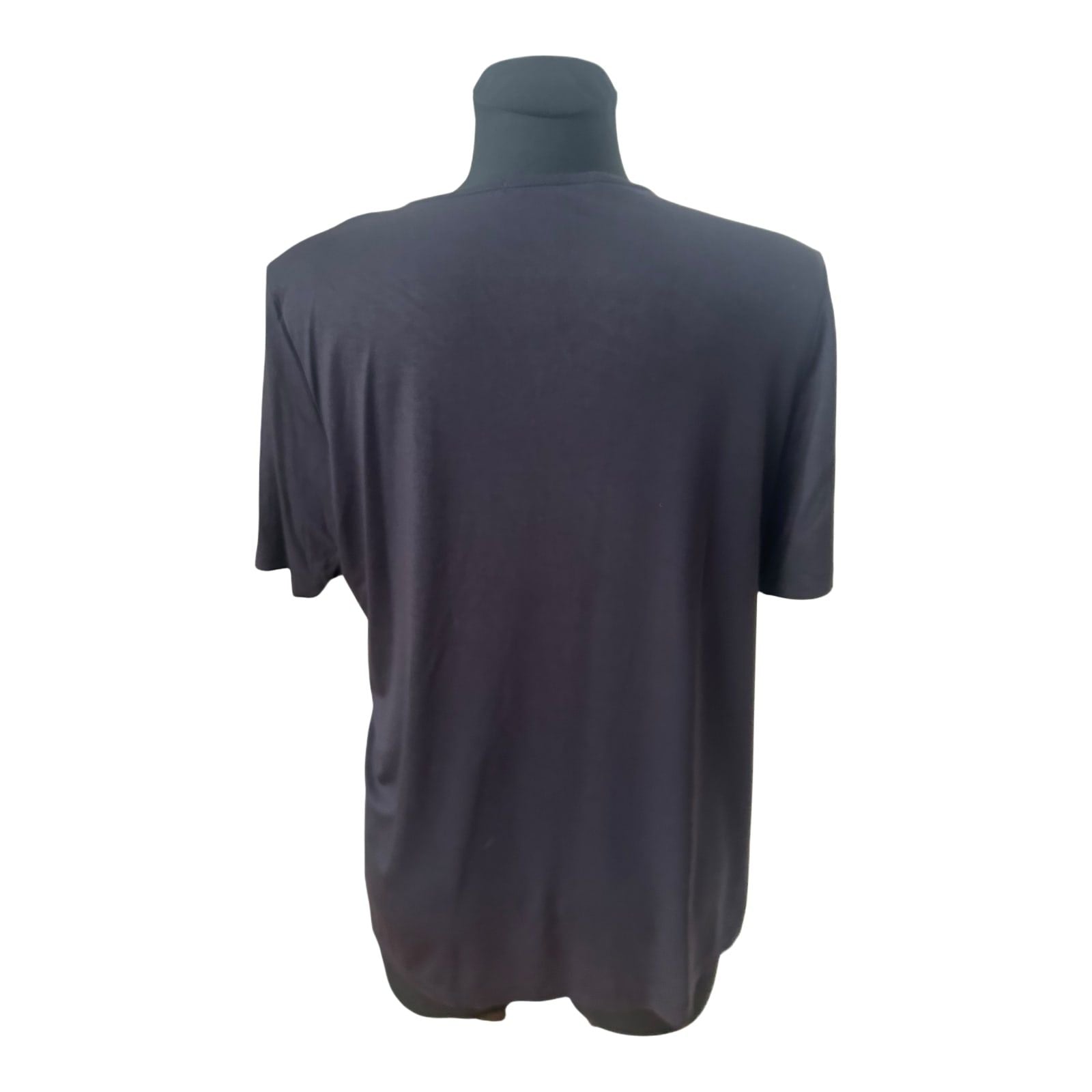 Benter Damen Shirt Gr XL Schwarz Strass- Nietenmuster Viskose Stretch Elegant