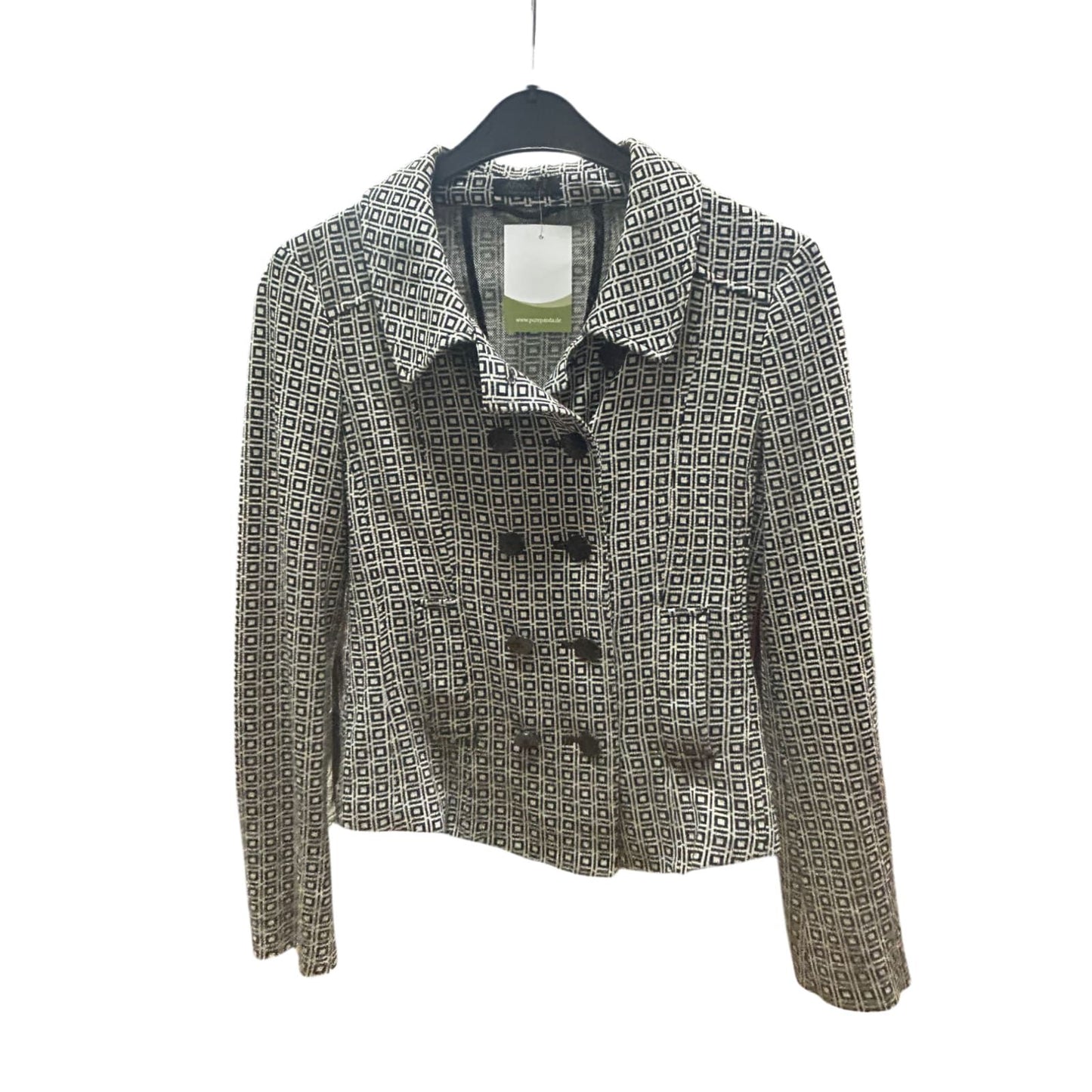 🖤 Apanache Blazer 34 – Schwarz-Weiß, Elegant & Modern