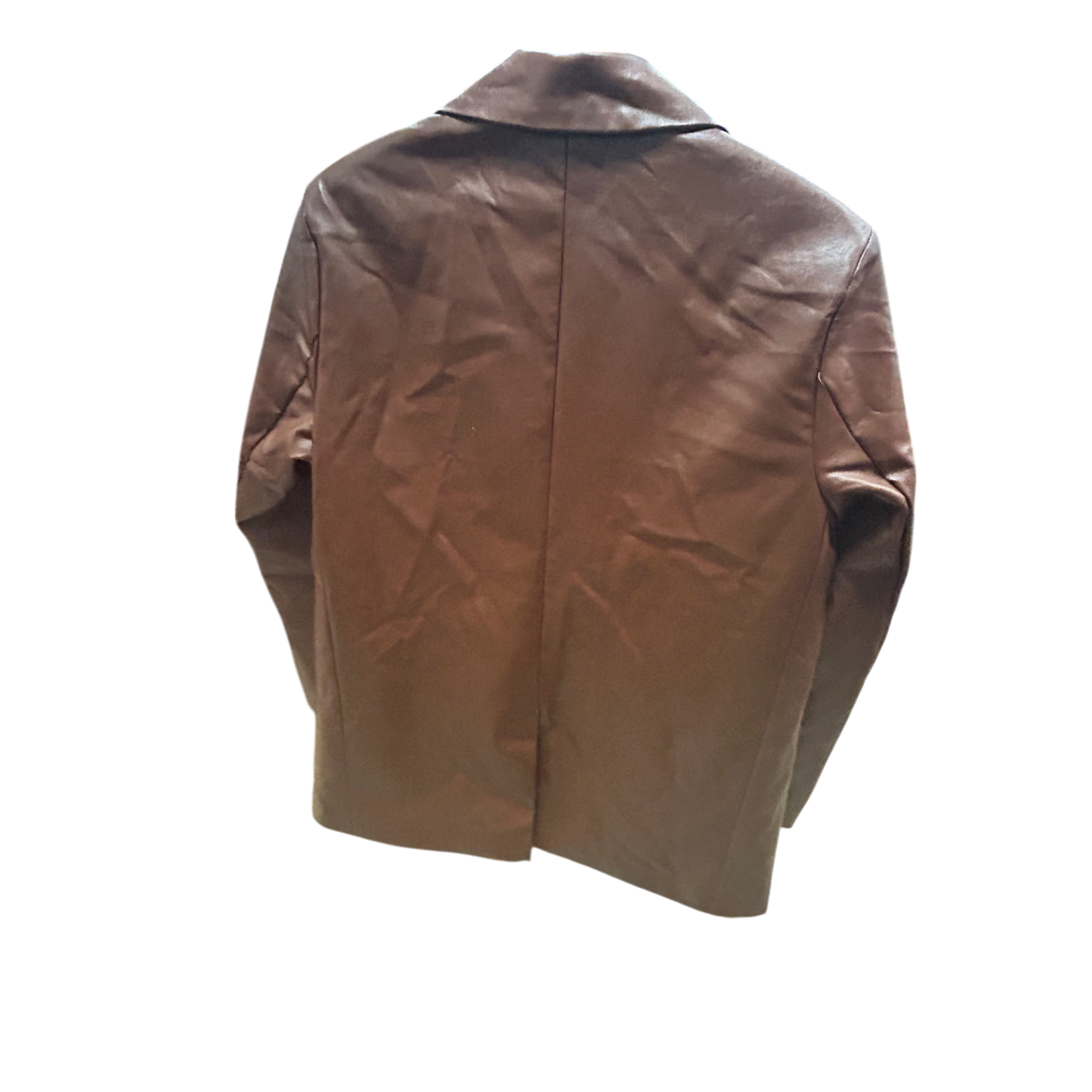 🔥 Princess Polly Blazer XS – Kunstleder Braun, Trendy