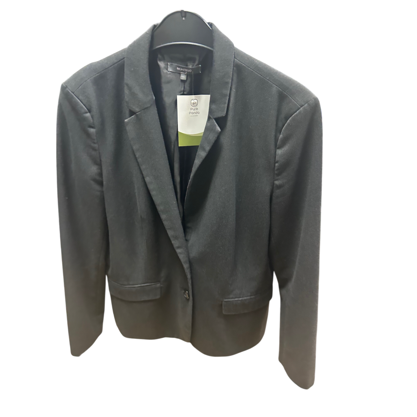 Montego Blazer Anthrazit Gr 42 Klassisch Gefüttert Stretch Business Elegant