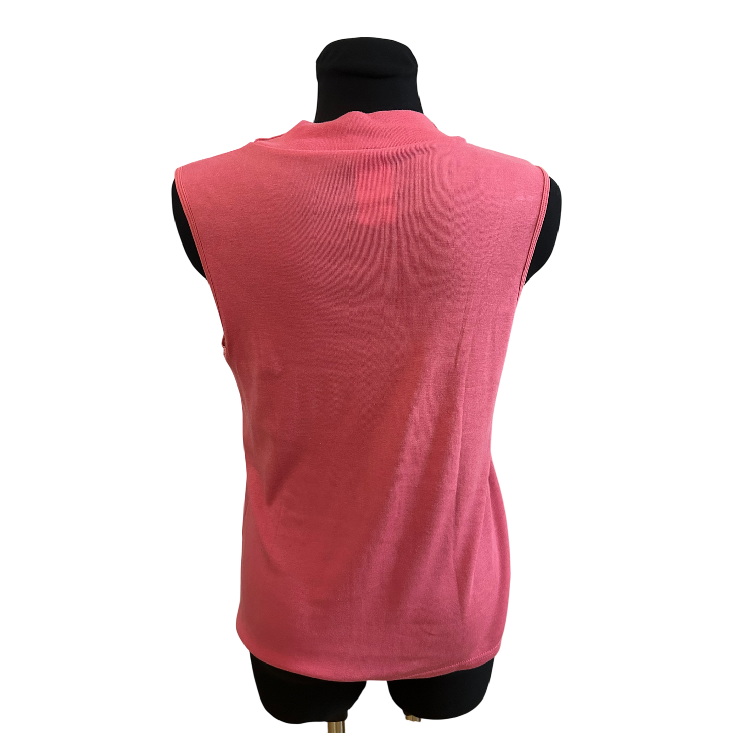 Harmony Top Damen Gr 40 Rosa Stehkragen Baumwolle Viskose Sommer Elegant