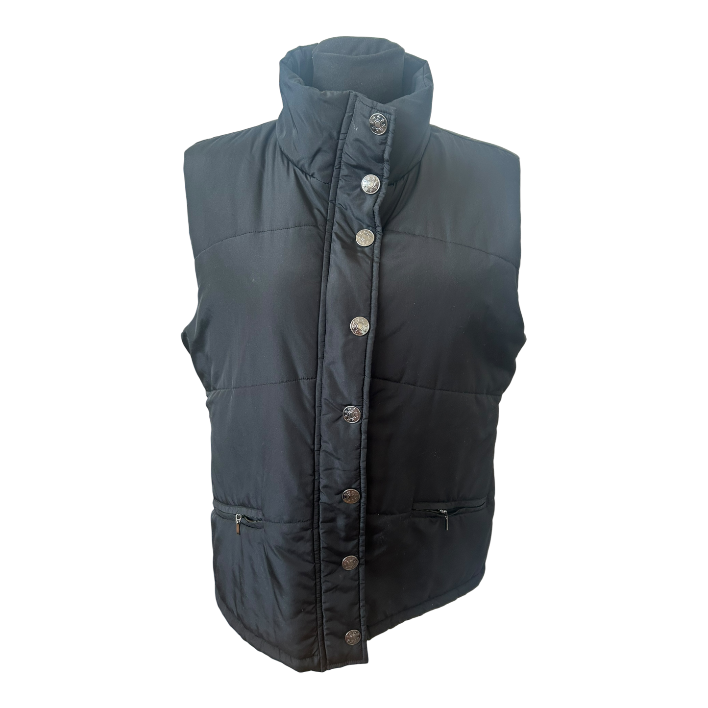 Infinity Weste Damen Gr 44 Schwarz Stepp Gefuettert Reissverschluss Warm