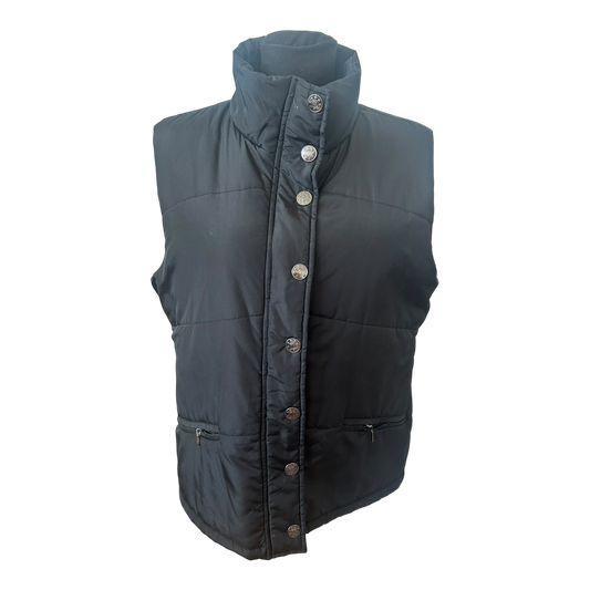 Infinity Weste Damen Gr 44 Schwarz Stepp Gefuettert Reissverschluss Warm