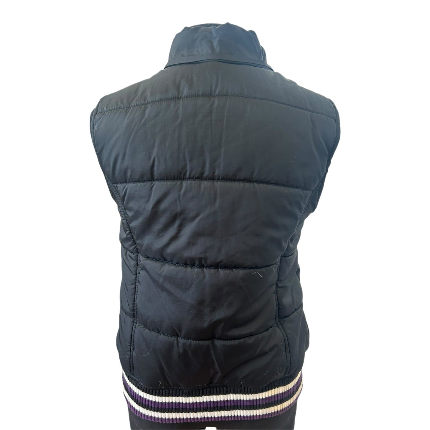 Chikiwi Sportswear Weste Damen Gr 36 Schwarz Steppweste Kapuze Sportlich