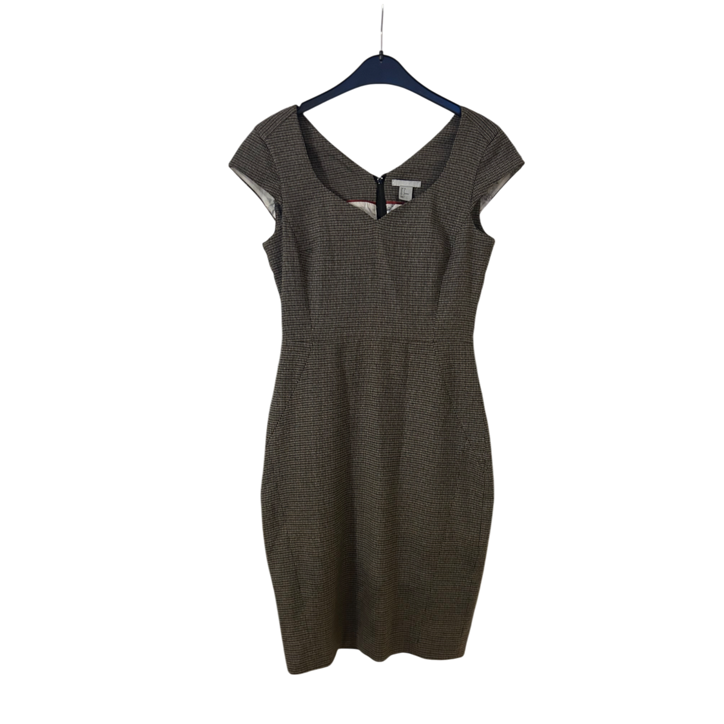 H&M Kleid Damen Dress Damenkleid Gr. 36 Etui Stretch Business Look Elegant Neu