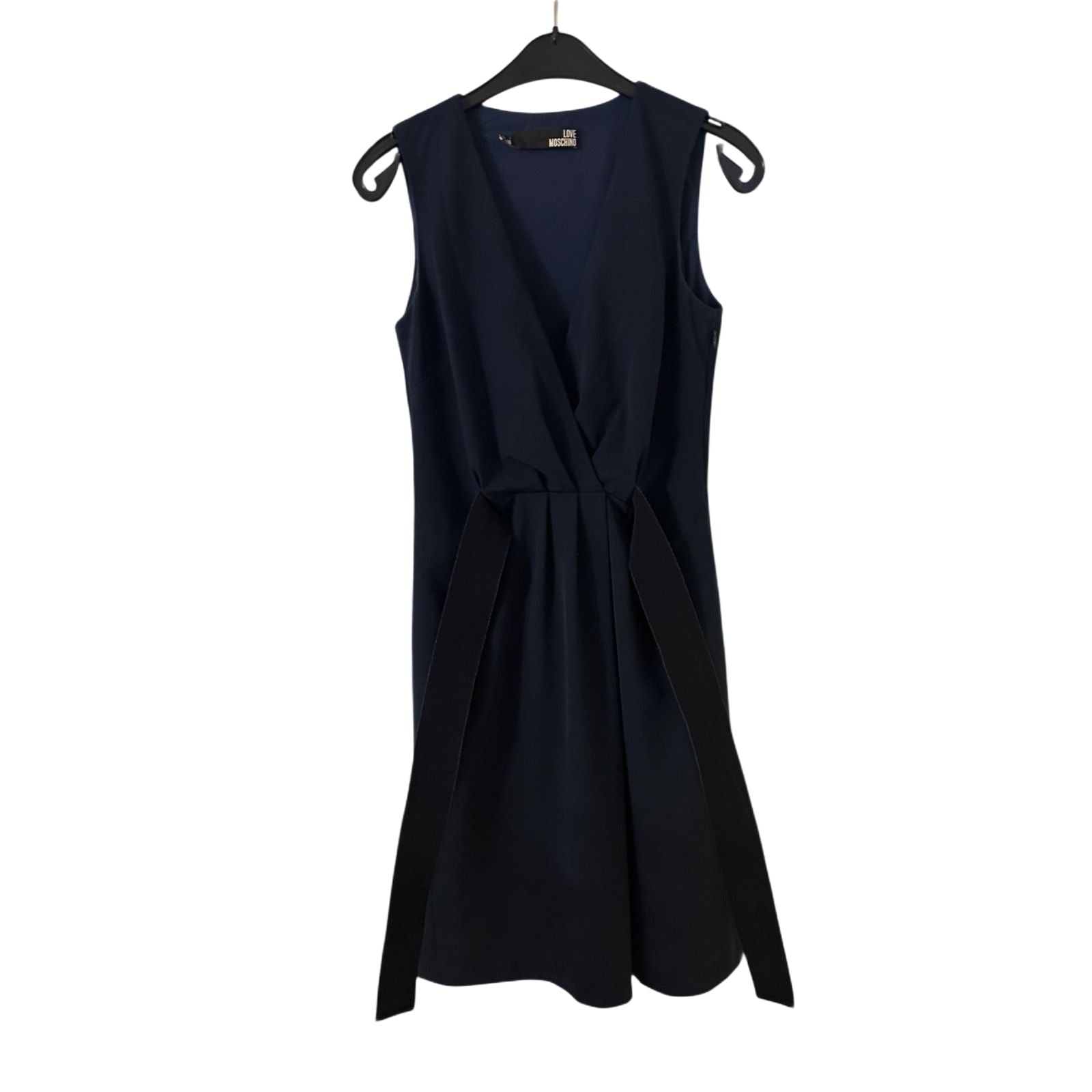Love Moschino Kleid Damen Dress Damenkleid Gr. 36 Wickel Italienisch Elegant Neu