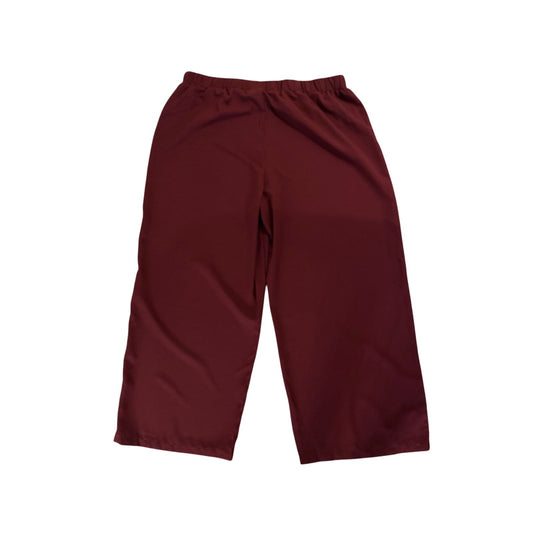SHEIN Damen Culotte Hose | Gr. 3XL | Bordeauxrot | Bequem & Trendy