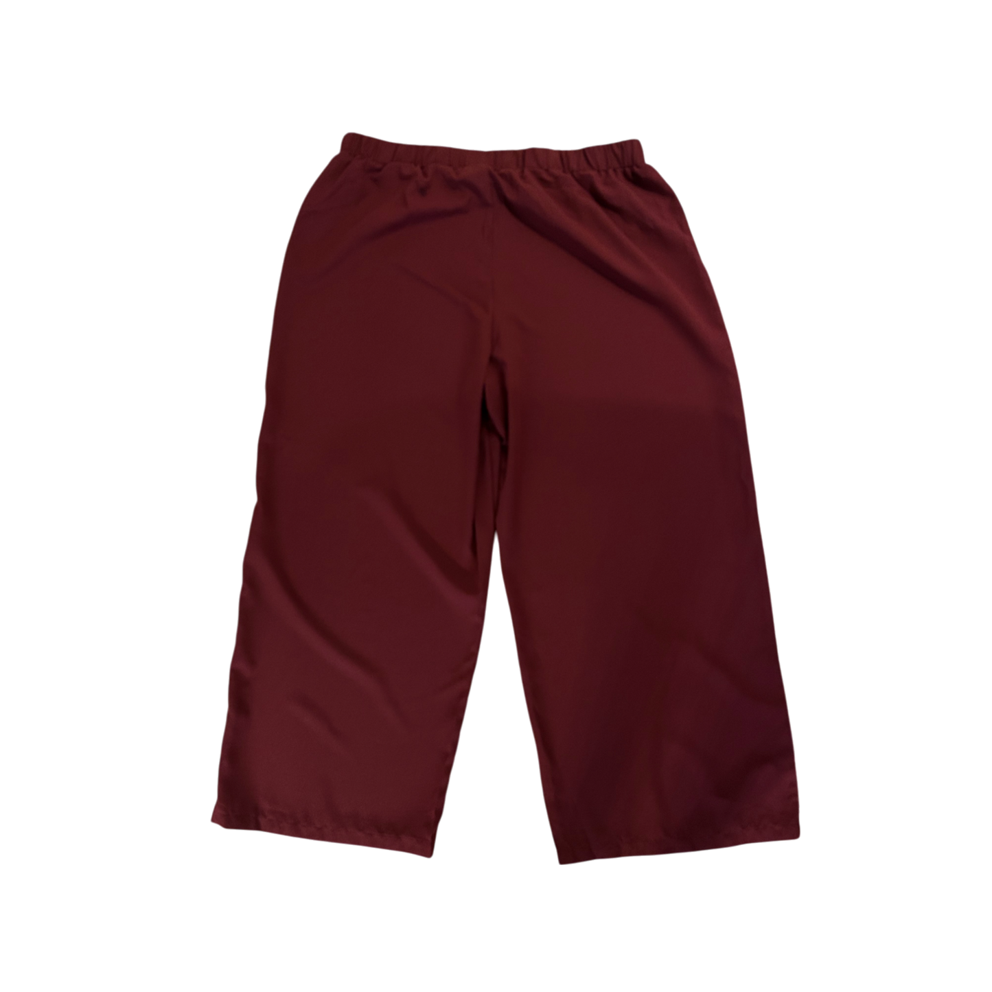 SHEIN Damen Culotte Hose | Gr. 3XL | Bordeauxrot | Bequem & Trendy