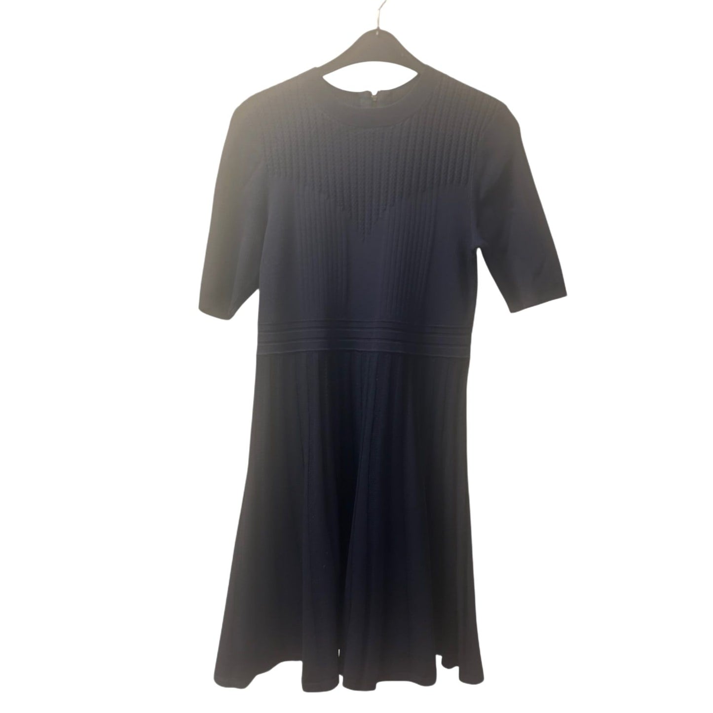 Ted Baker Kleid Damen Dress Damenkleid Gr. L Blau Faltenrock Elegant Sommer Neu
