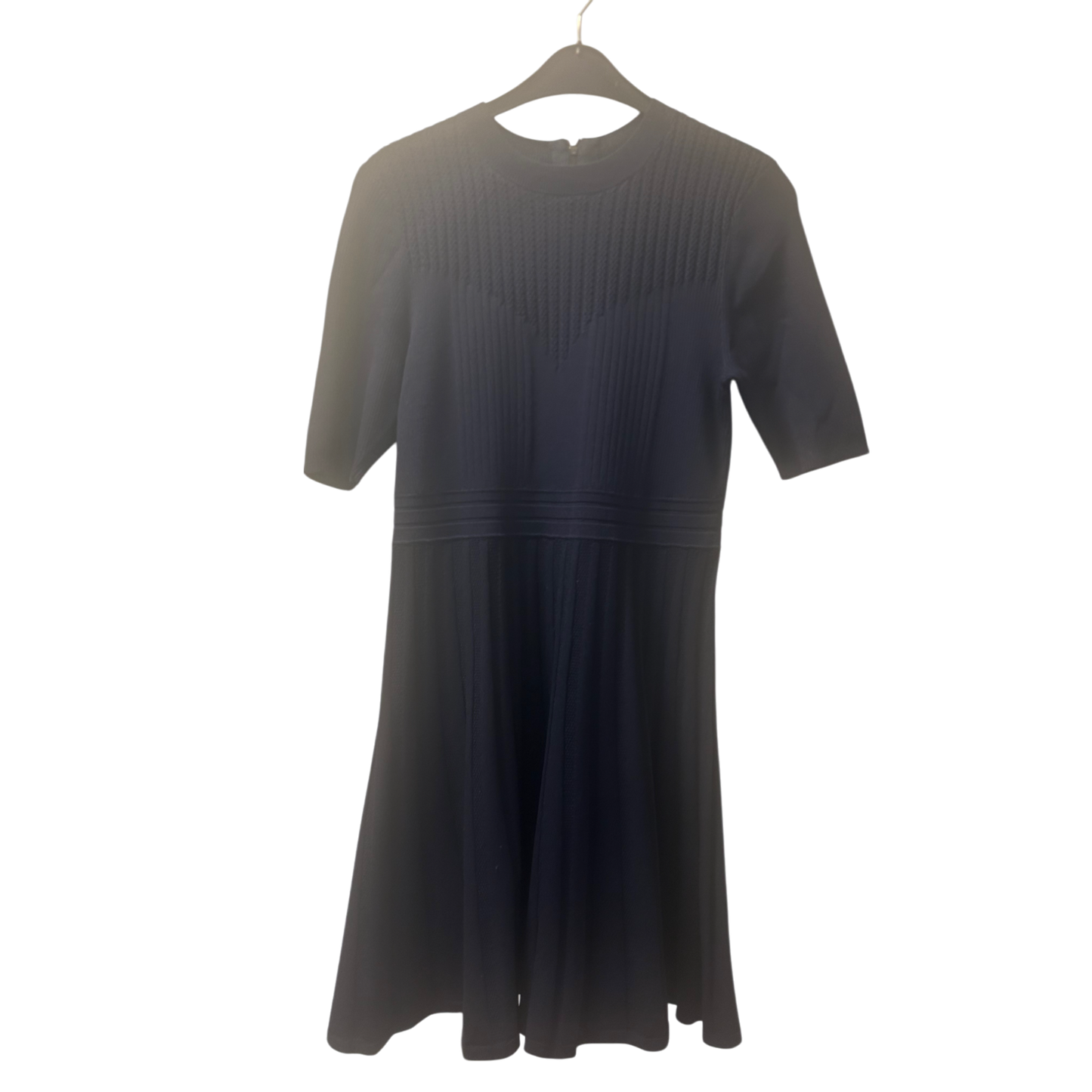 Ted Baker Kleid Damen Dress Damenkleid Gr. L Blau Faltenrock Elegant Sommer Neu