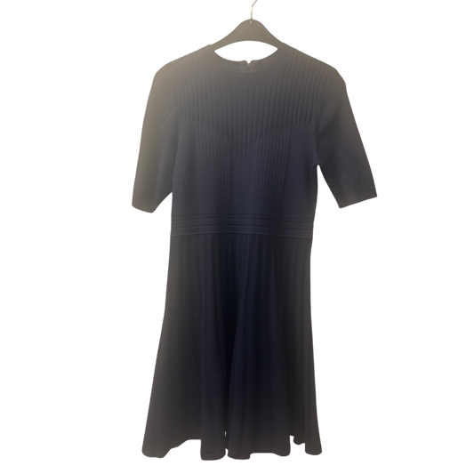 Ted Baker Kleid Damen Dress Damenkleid Gr. L Blau Faltenrock Elegant Sommer Neu