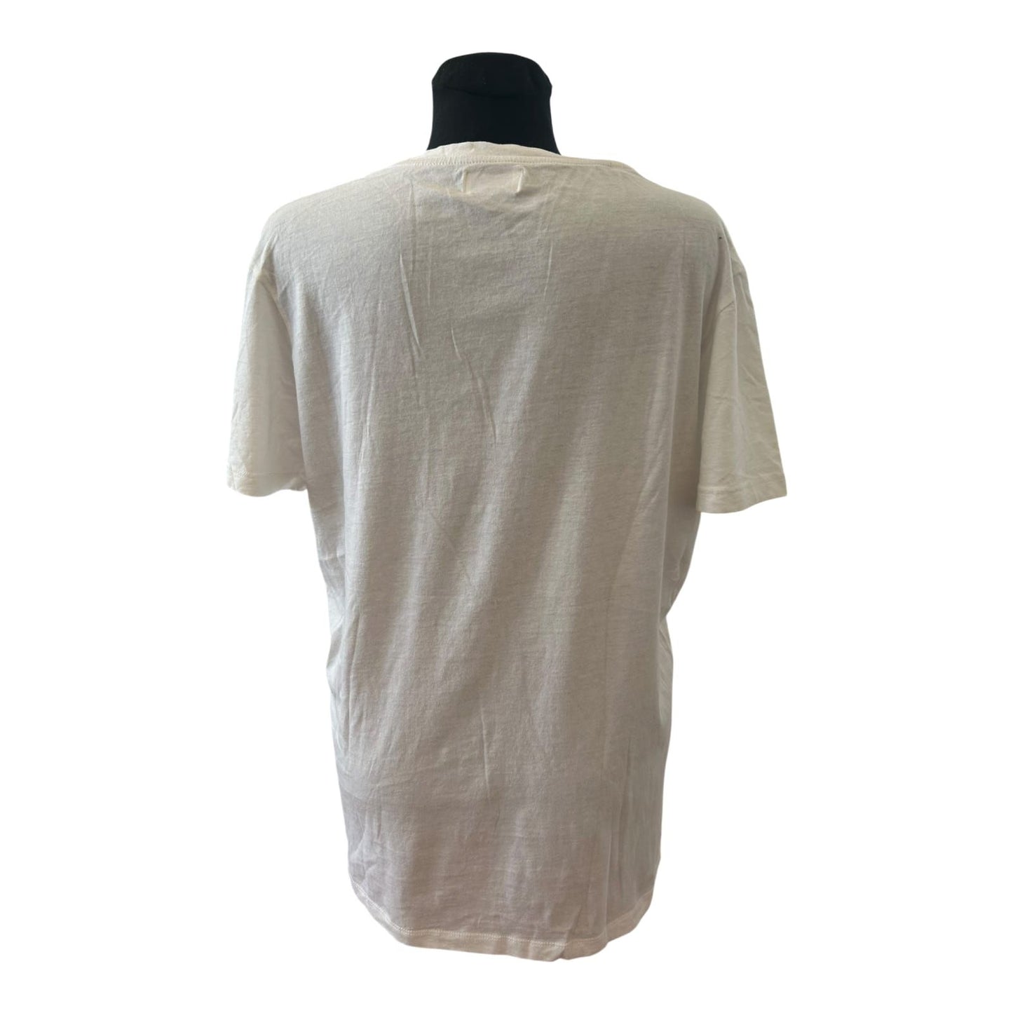 Reunion Damen Shirt Gr L Weiß Baumwolle Print Küstenmotiv Neu Etikett