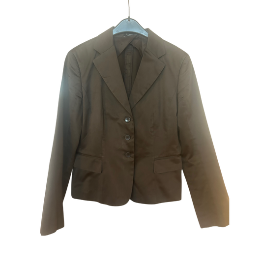 🍂 Strenesse Blazer 38 – Braun, 100% Baumwolle, Elegant