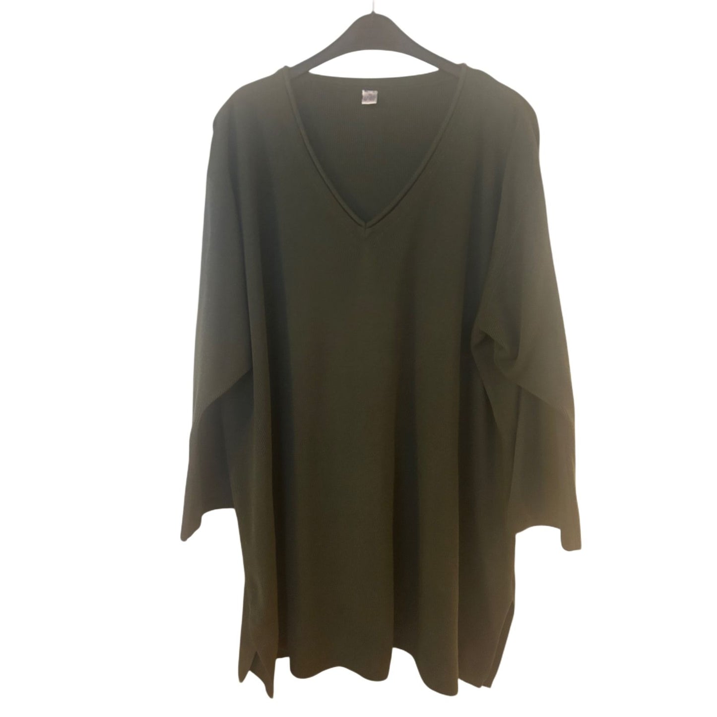 Damen Tunika Dress Longpullover Gr. 56 58 Lässig Cozy Oversize Look Boho Neu