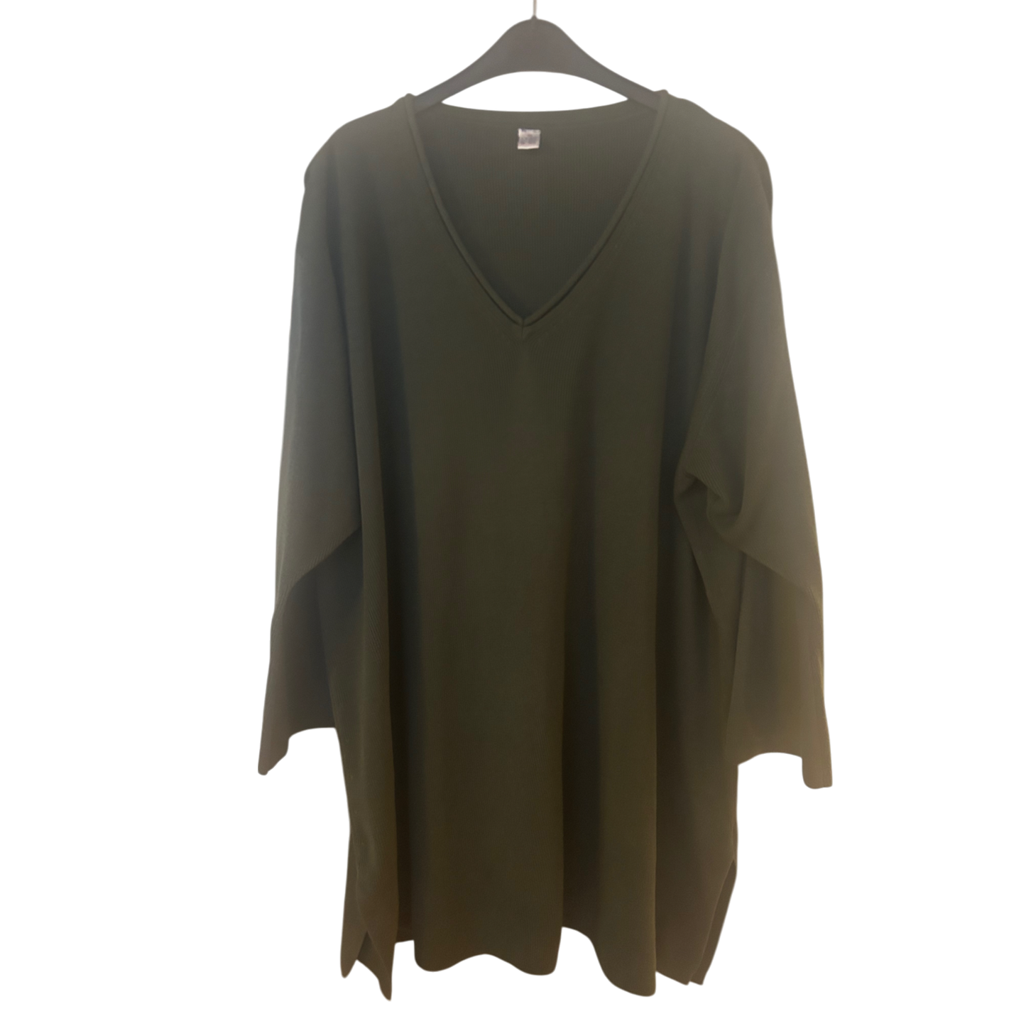 Damen Tunika Dress Longpullover Gr. 56 58 Lässig Cozy Oversize Look Boho Neu