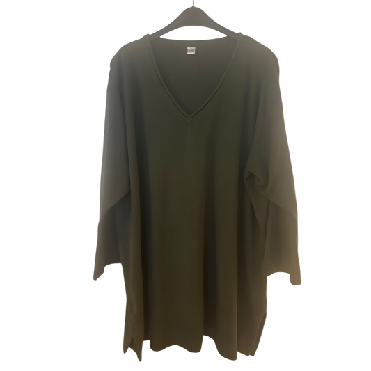 Damen Tunika Dress Longpullover Gr. 56 58 Lässig Cozy Oversize Look Boho Neu